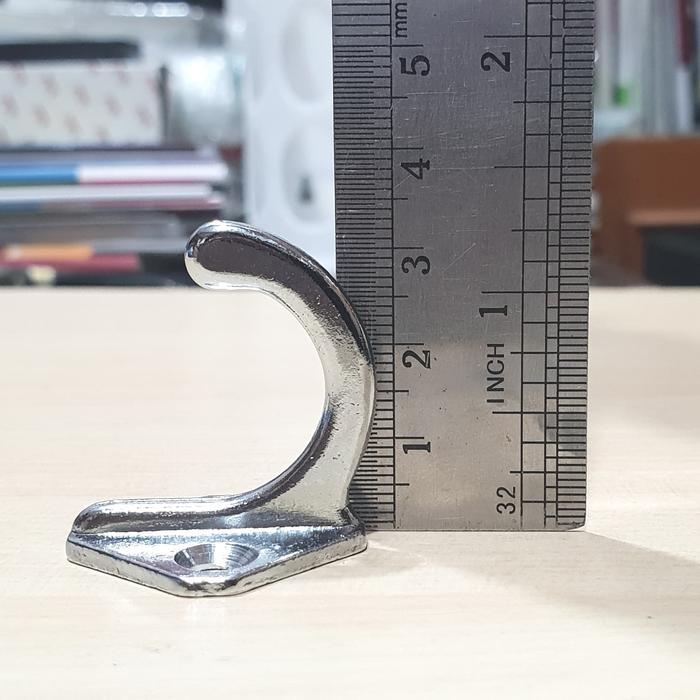 Kapstok atau gantungan baju single satu titik twin hook