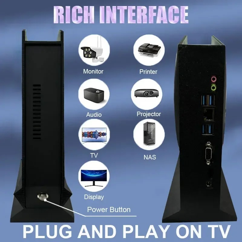 Mini Retro PC Game Box G3 Pro Dual System 99999+GAME 16G RAM 2TB HDD Game For PS2 PS3 WIIU WII SS