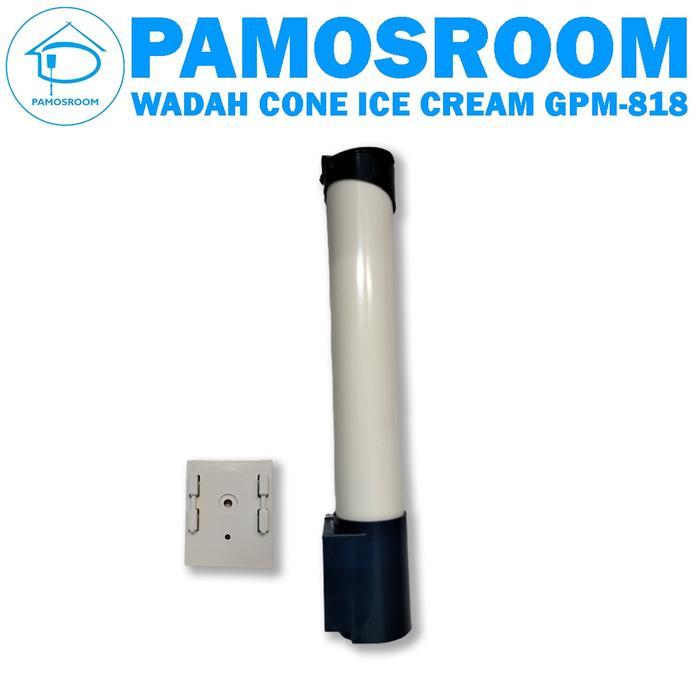 Pamosroom Pipa Cone Ice Cream Wadah Cone Ice Cream Tempat Penyimpanan Cone Waffer Ice Cream