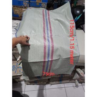 ( Harga / 5 Lembar ) Goni Plastik Baru 75X115 , Goni Besar , Karung Goni , Karung Plastik , Goni