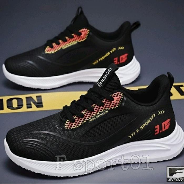 Fladeo Footwear - Sneakers Cowok Sepatu Pria Wanita Ringan Elastis Cocok Untuk Jogging Gym Dan