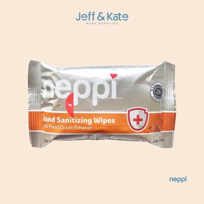 Tisu Alkohol - Neppi Hand Sanitizing Wipes 20s