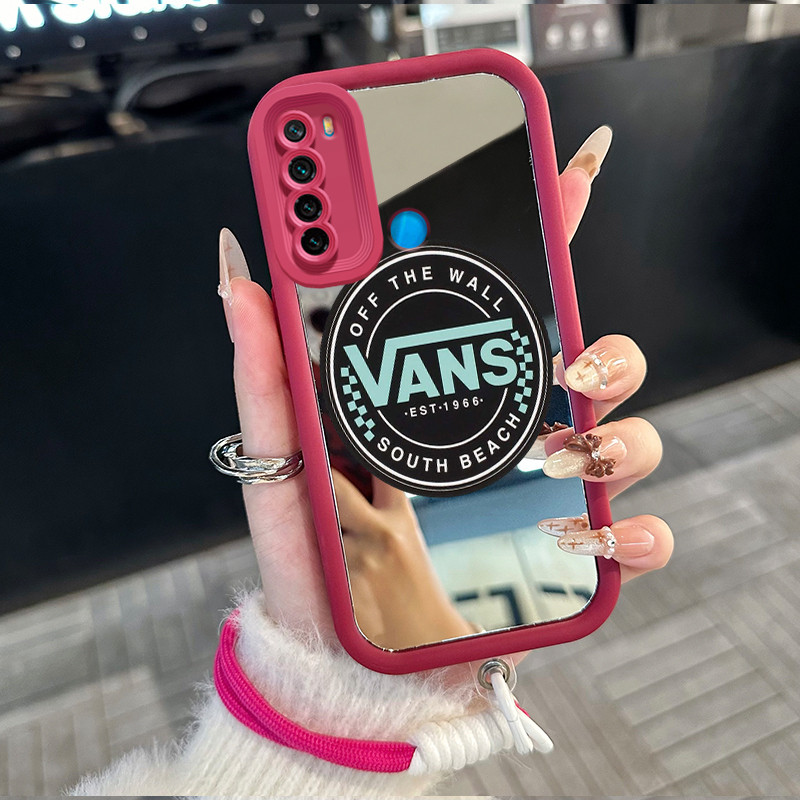 Casing Hp untuk Xiaomi Redmi Note 8 Note 8T Case Casing ikon pola Silikon Softcase Kasing HP tali ga