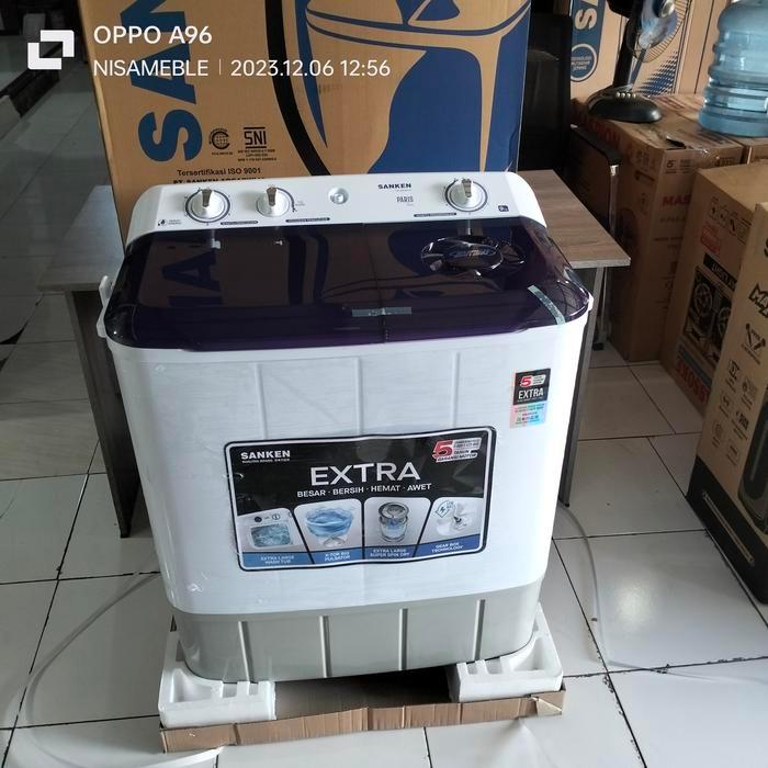 mesin cuci sanken 9 kg low watt 2 tabung