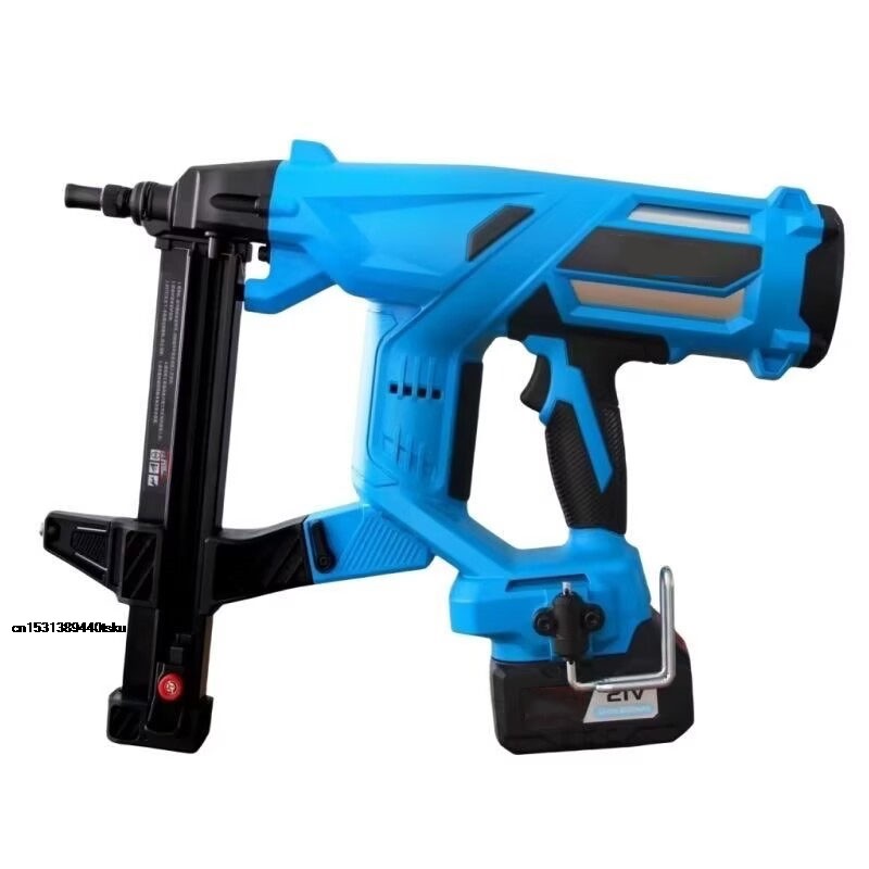 SALE 100J Multifunctional nail gun Electric Steel Nail Gun Woodworking Steel Rechargeable Door Windo