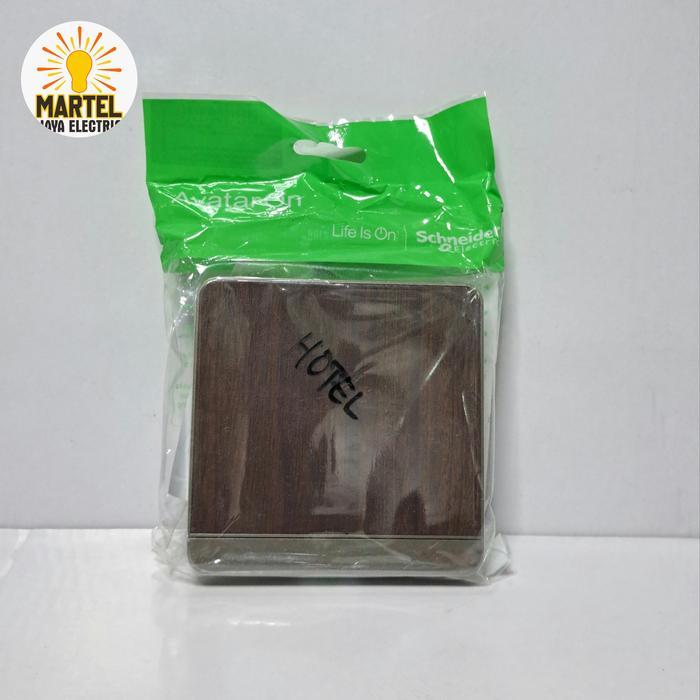 Saklar Single Engkel Hotel Schneider Avatar On Avataron Wood Kayu - Hotel