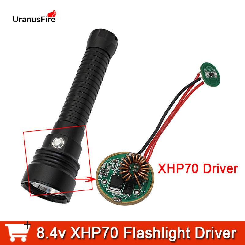 8.4v XHP70 XHP70.2 Led Driver Stepless dimming Mode 1-4A Diving Flashlight Power Driver for xhp70 Di