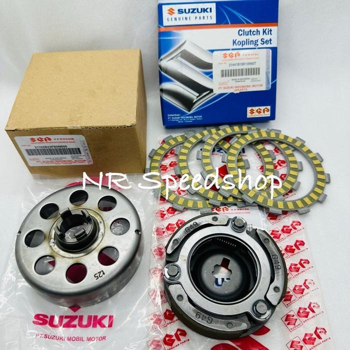 Paket Lonceng Mangkok Ganda + Kampas Ganda Assy + Plat Kopling Shogun 125 SP Shogun 125 R RR FL FD