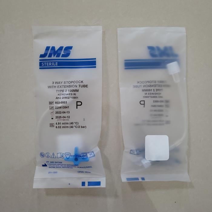3WAY STOPCOCK WITH TUBE 10CM "JMS"