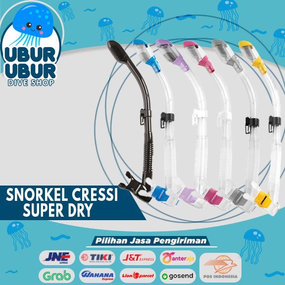 Snorkel Super-Dry Cressi - Alat Snorkeling / Snorkling Diving Selam