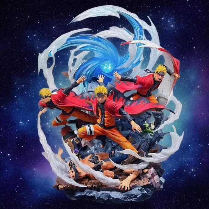 Terbaru Naruto Uzumaki Wind Vortex Naruto Shippuden 30cm Action Figure PVC D-DYX007 Barang