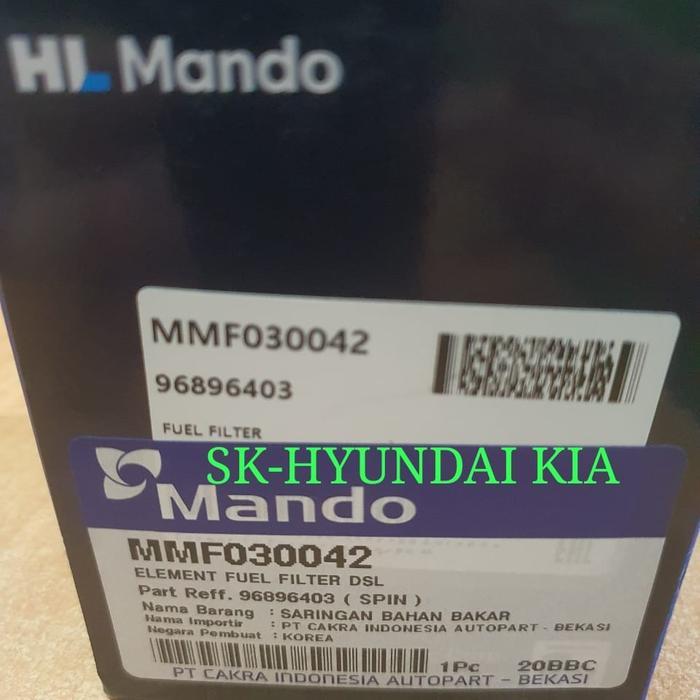 Filter Solar Fuel Filter Chevrolet Spin