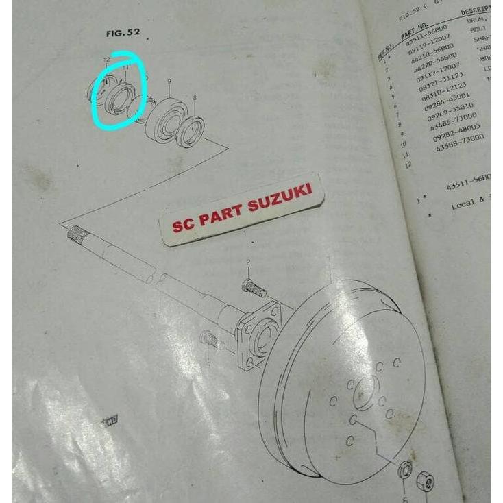 Oil Sil Seal As Roda Belakang Dalam Suzuki Vitara Escudo Sidekick.