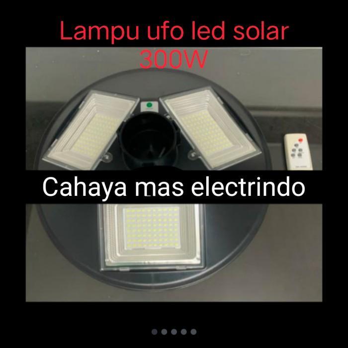 LAMPU JALAN LED SOLAR CELL UFO 300W - LAMPU PJU SOLAR 300W
