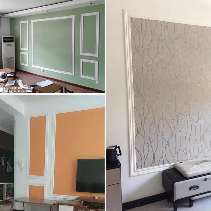 "New" Wallpaper List 3D Foam Dinding Wall Border Lis Foam Stiker Dekorasi 230CM