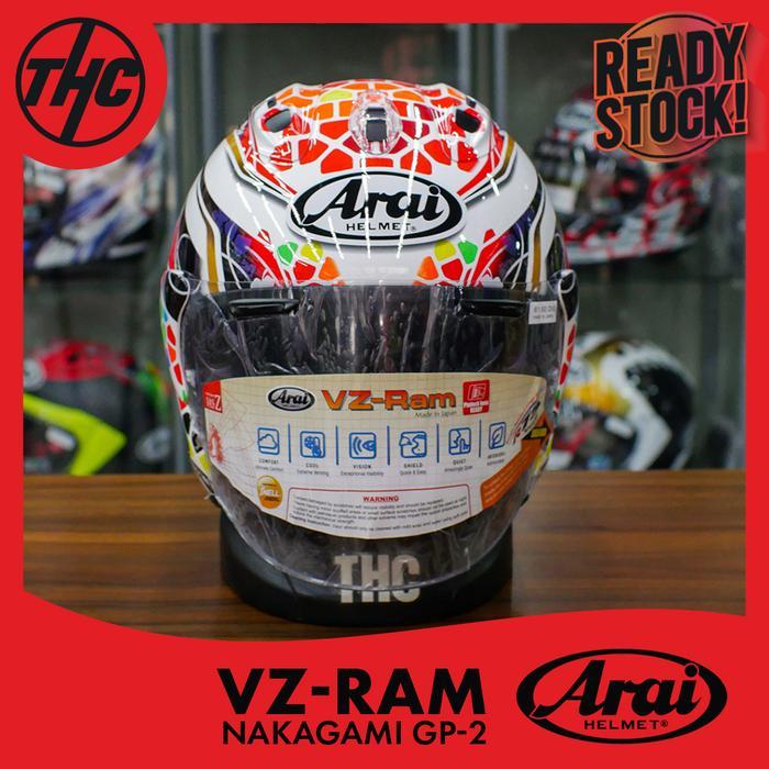 Langsung diproses ARAI VZ-RAM NAKAGAMI GP2 HALF FACE ORIGINAL PREMIUM ARAI HELMET