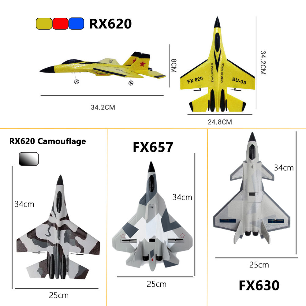 RC Foam Aircraft SU-35 Plane 2.4G Radio Control Glider Remote Control Fighter Plane Glider Airplane