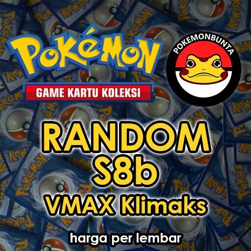 Kartu Pokemon Indonesia VMAX Klimaks S8b Bulk Random Card TCG