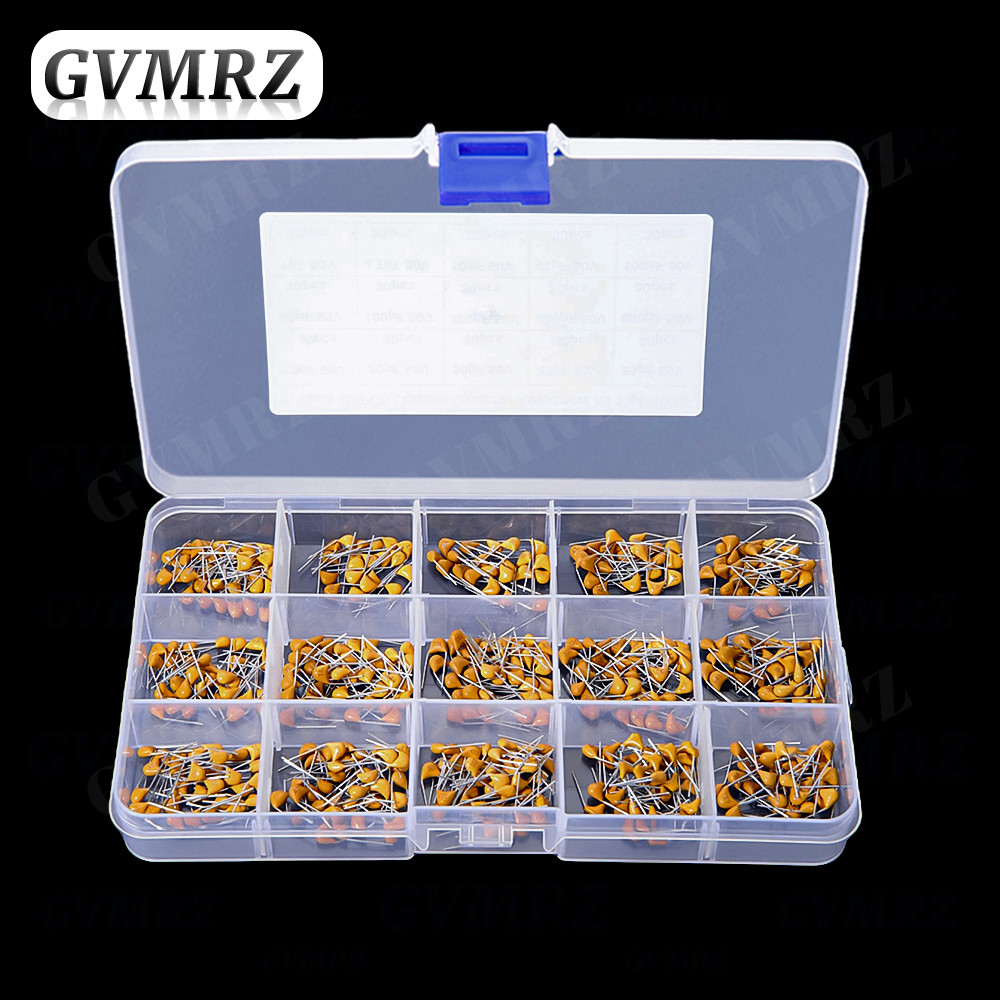 450PCS Monolithic Ceramic Capacitor Kits 10pF - 100NF 50V 10PF 30PF 47PF 56PF 68PF 100PF 200PF 300PF