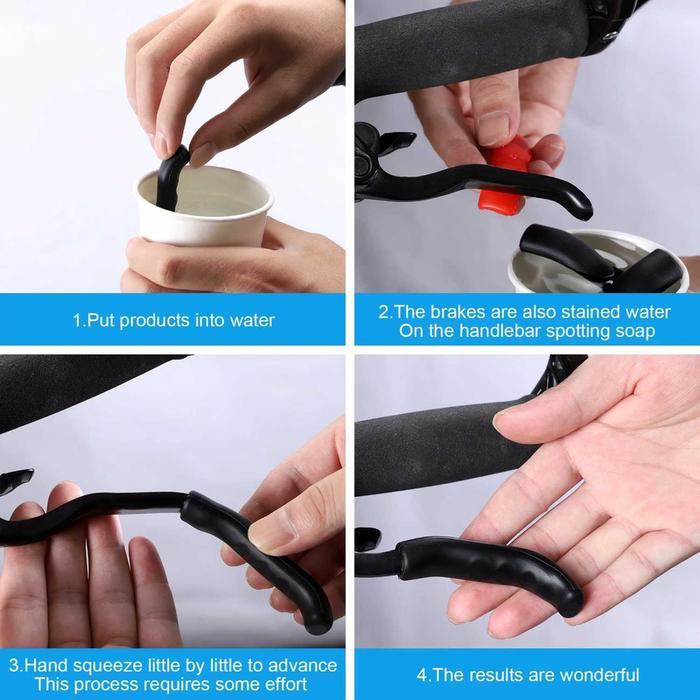 COD SEPASANG GRIP HANDGRIP HANDLEBAR COVER SILIKON REM SEPEDA GOWES MTB GUNUNG LISTRIK LIPAT