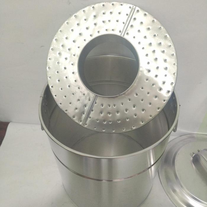 Dandang Alumunium 35cm Tebal 34L Tanpa Sarang Panci Bubur Soto Baso Kuah Usaha Masak Aluminium