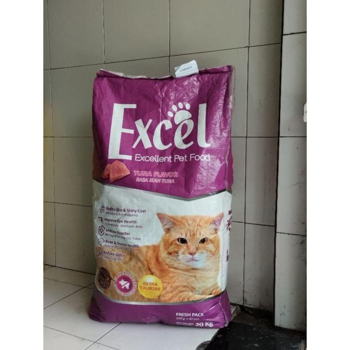 1 SAK ZAK 20kg Excel pakan kucing ungu pink orange japfa 1 Karung Cat Food Dry Food Comfeed Japfa