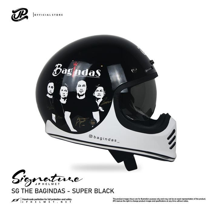 ASLI Helm JP Retro Signature D'Bagindas Ready stok
