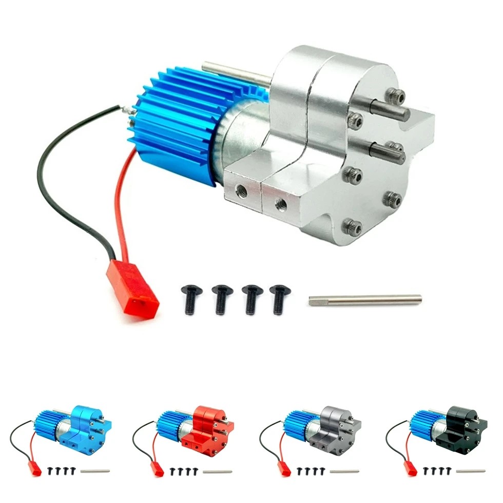 Metal 370 Motor Gearbox Gear Box For Wpl C14 C24 B24 B36 Mn D90 D99 Mn99S Rc Car Upgrades Parts