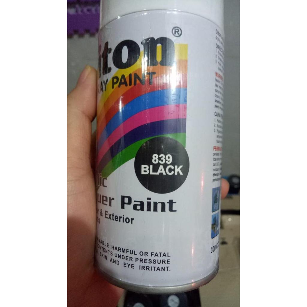 "New" pilok pilox diton black 839 300cc hitam glossy kilap