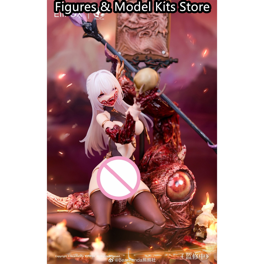 In Stock BearPanda x Eiifox Huaxia God & Ghosts Series Painted Skin 1/12 Action Model Collectible