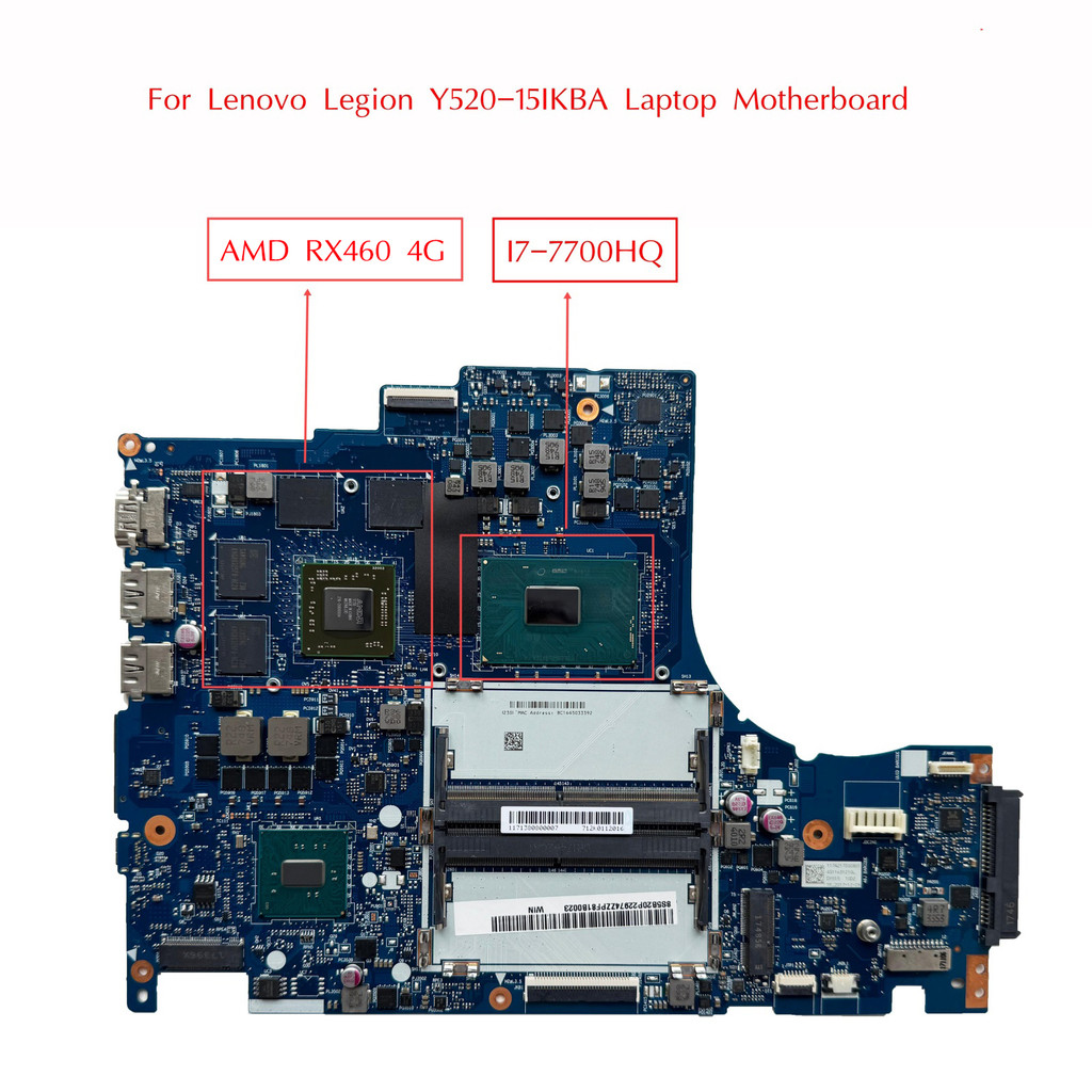 5B20P22974 Used For Legion Y520-15Ikba Laptop Motherboard Dy515 Nm-B281 With I7-7700Hq+Rx460 4G Ddr4