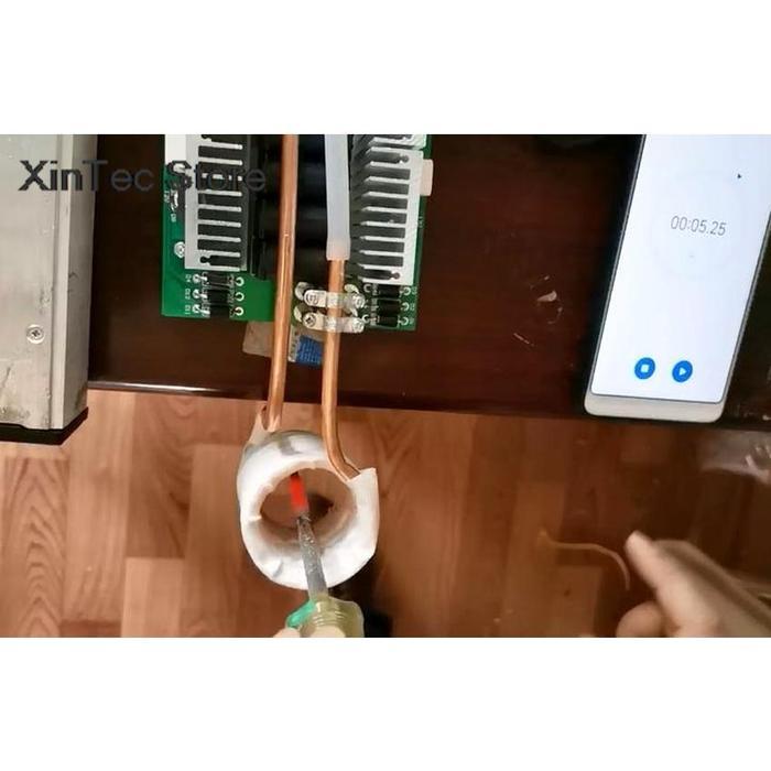 2500W 50A TAPLESS 6-TUBE ZVS HIGH FREQUENCY INDUCTION HEATING MACHINE QUENCHING MODULE DIY KIT