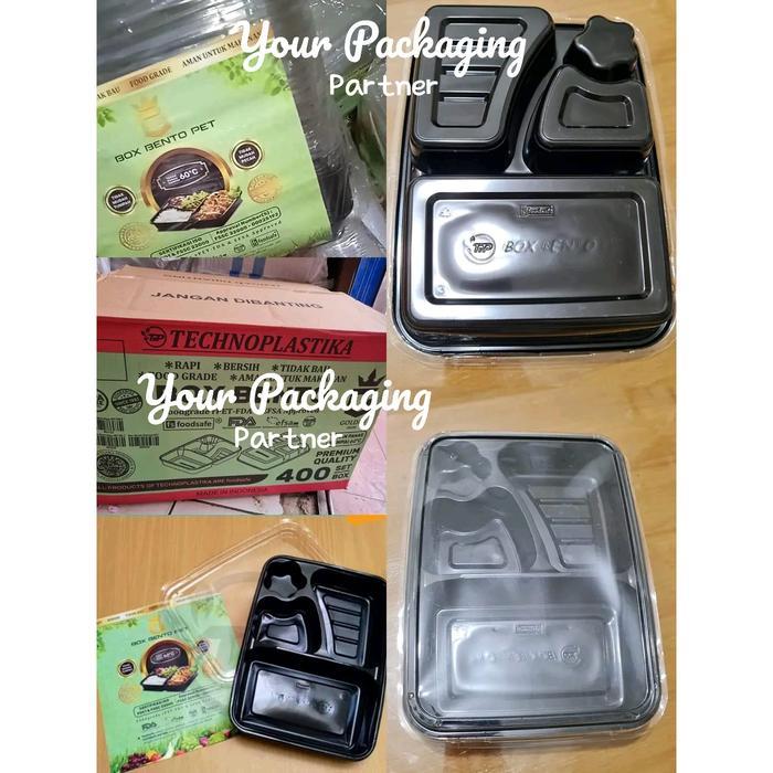 (PROMO RAMADHAN) MIKA LUNCH BOX BENTO SEKAT 4 / BENTO LUBANG 4 / BENTO KATERING NASI PREMIUM