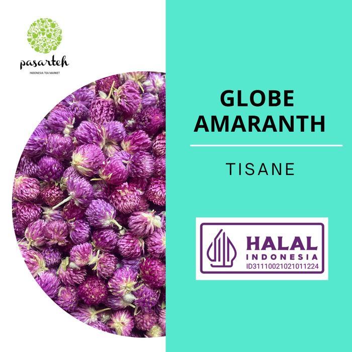 [ Pasarteh ] Globe Amaranth Teh Bunga Globe Amaranth Bunga Kenop I Bunga Kering Tbk