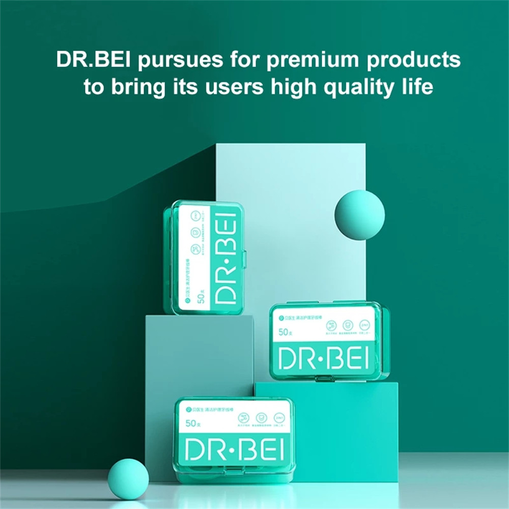 DR.BEI Dental Floss Flosser Picks Toothpicks Teeth Stick Interdental Brush Tooth Cleaning Dental