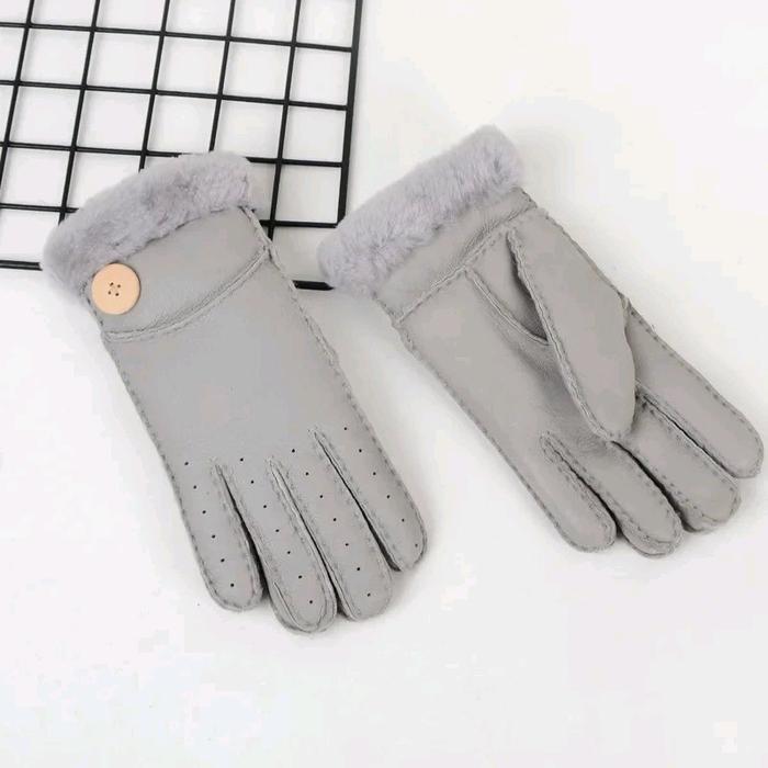 Sarung Tangan Winter Wanita Sarung Tangan Kulit Domba Asli Musim Dingin Winter CA-01