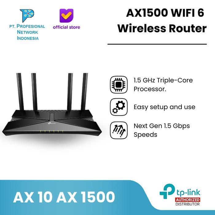 TP-LINK ARCHER AX10 AX1500 WIFI 6 WIRELESS ROUTER TPLINK AX 10 AX 1500