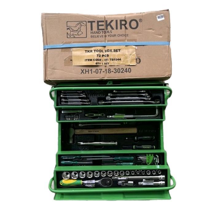 Mekanik Tool Set 72 Pcs Merk Tekiro / Tools Box Set 72 Pcs