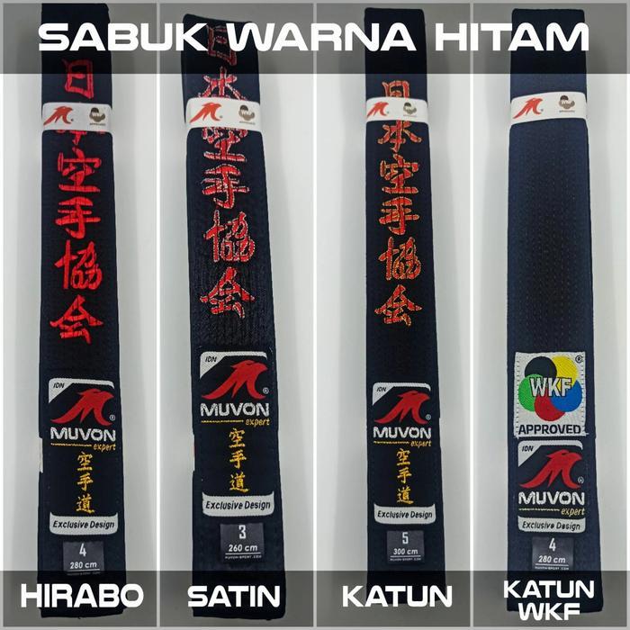 SABUK KARATE HITAM MUVON