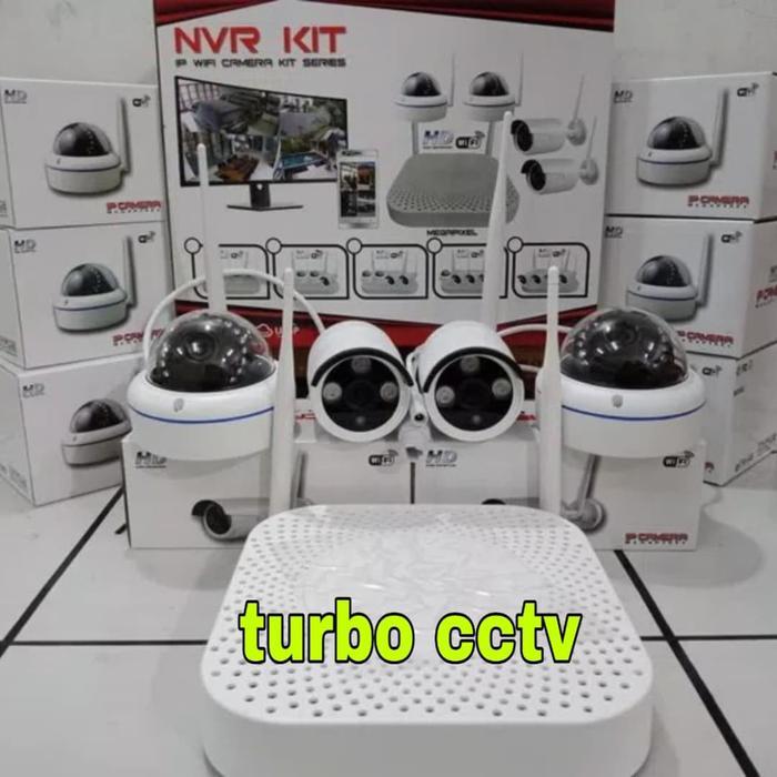 Paket Cctv Ip Nvr Kit Wereless 4Camera