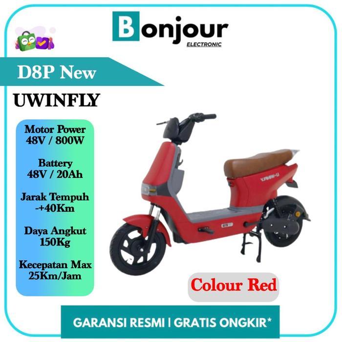 Sepeda Listrik Uwinfly D8P D8 Selis Uwinfly D8P Pengganti DF8 [Red]