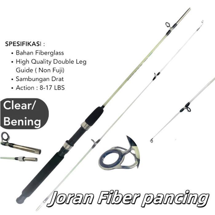 joran pancing 1 set Joran fiber solid 270cm/Joran Fiber Solid Drat Action 8-17 Lbs Medium Super