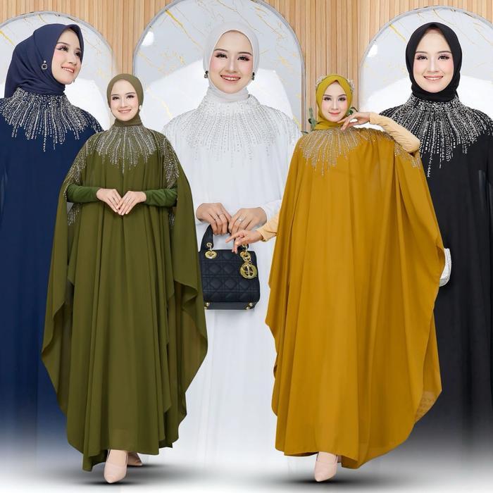 Kaftan Kamari / Kaftan Mewah / Kaftan Payet Jahit Tangan /Busana Muslim/Fashion Muslimah Gamis