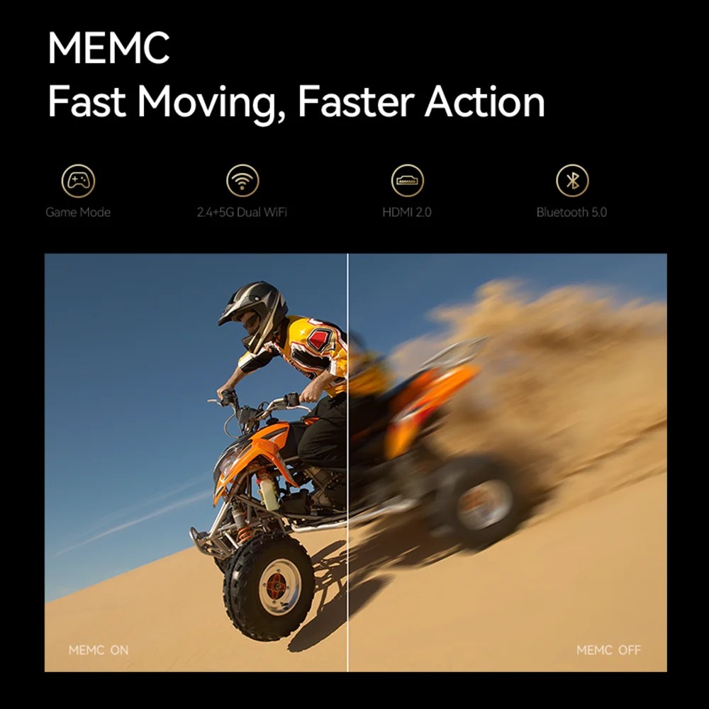 Wanbo Mozart 1 Pro 2025 4K 1200 Ansi Projector Google TV 1080P HDR10 MEMC HDMI 2.0 Sealed Beam