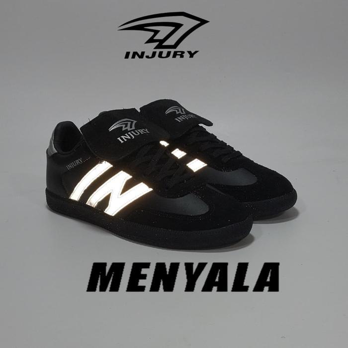 Injury - Sepatu Kassual Unisex Injury Verpool Reflektif Sepatu Sneakers Pria Wanita Black 37 - 45