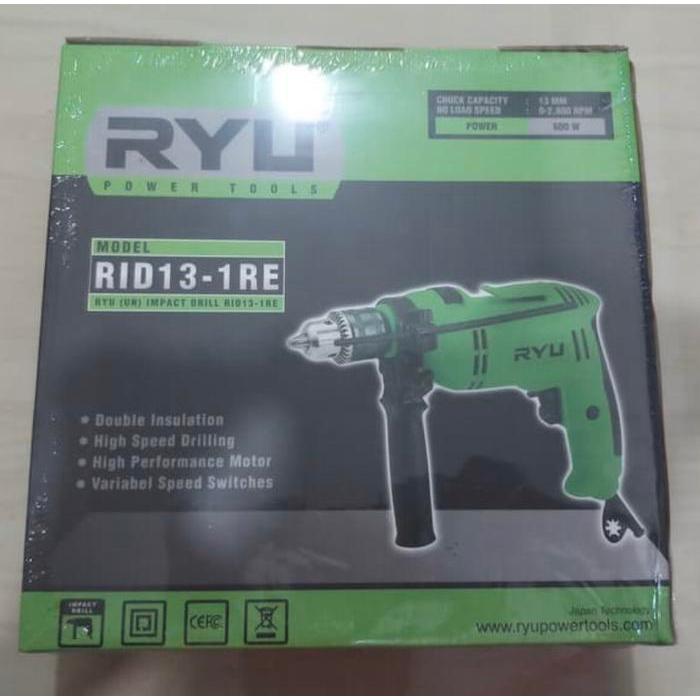 Bor Listrik 13Mm Ryu Impact Drill 600Watt