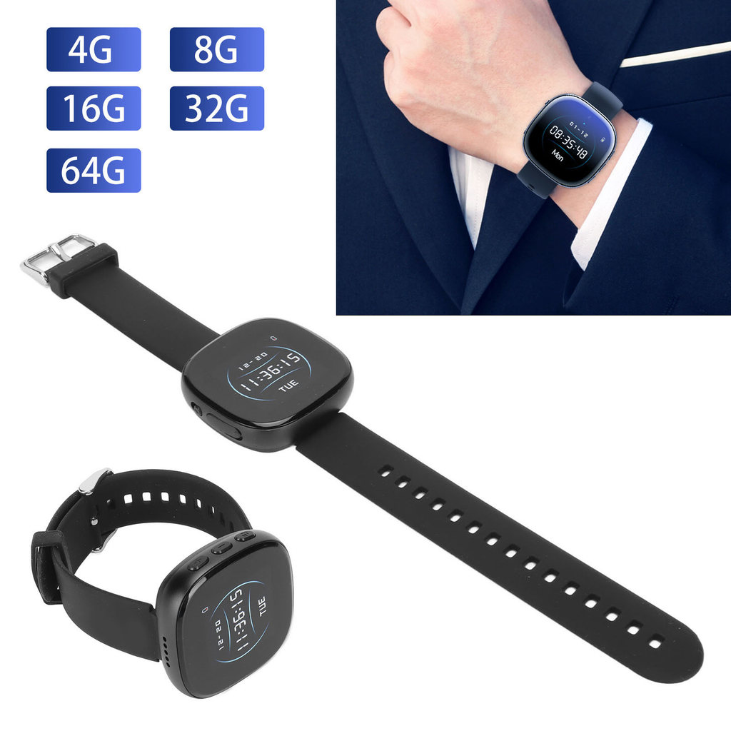 Digital Video Recorder Watch Video Recorder Watch Digital HD 1080P Noise Reduction AI Intelligent