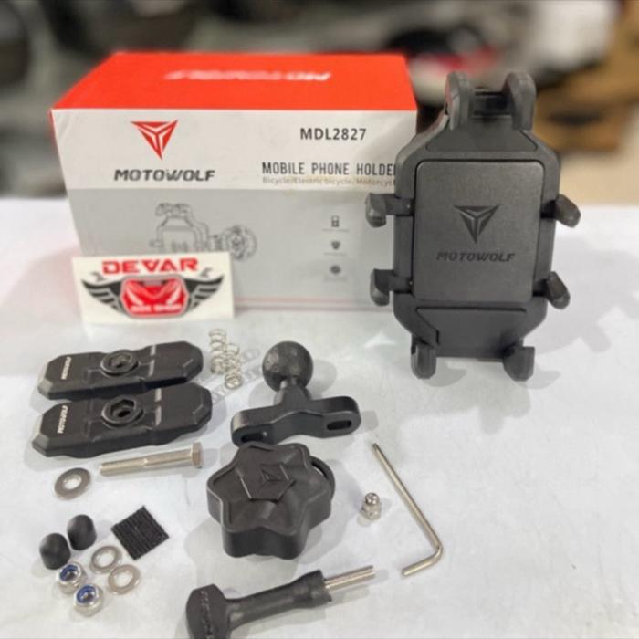 Phone Holder Motowolf Lobster. Stang Sepeda Motor Holder Hp Motowolf