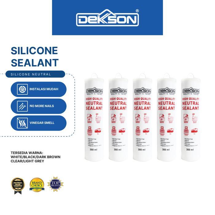 Dekkson Silicone Sealant Lem Kaca Neutral Silicone Sealant