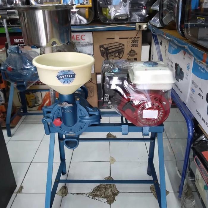 Mesin giling tahu /tempe kedelai 6"+Mesin penggerak GX160 siap pakai